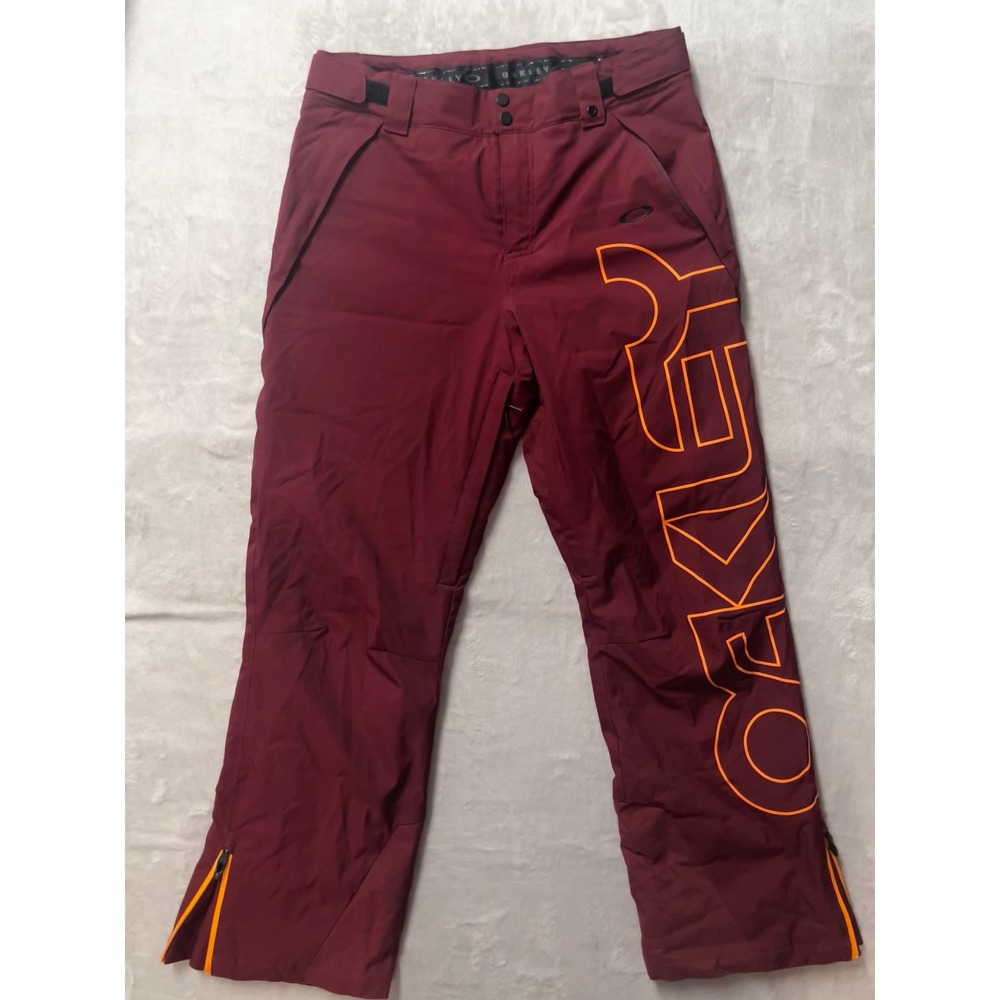 Oakley Cedar Ridge 2L Snowboard Ski Snowpants Red Men's Size Small